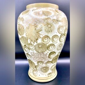 Andrea by Sadek Porcelain Ceramic Floral Hand-painted Vase from Japan - Vintage